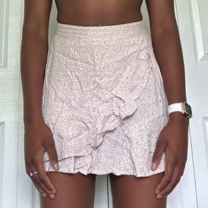 Light pink cheetah skirt